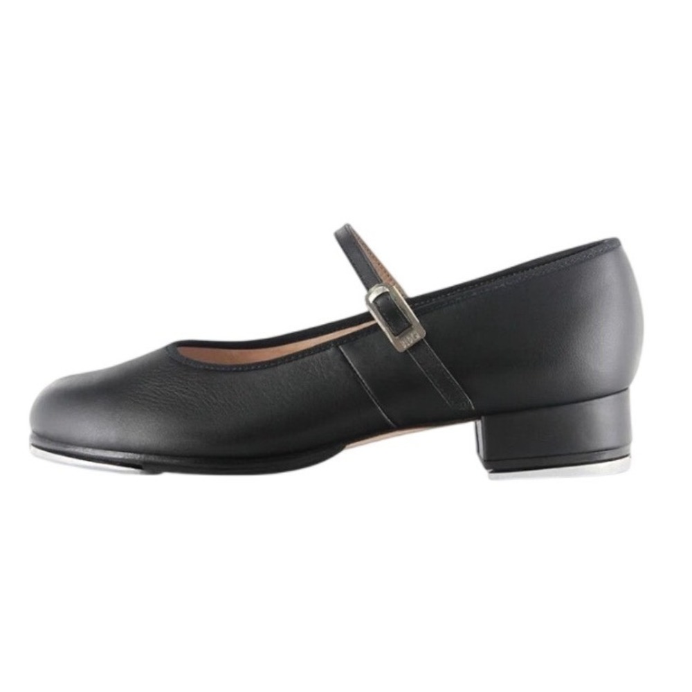 Bloch Tap On Mary Jane Black Buckle Tap Shoe 1" Heel  Women's Size 9 $65